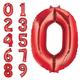 34in Red Number Balloon (0)